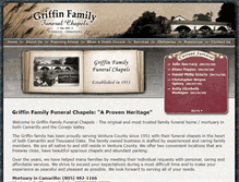 Tablet Screenshot of griffinfamilyfuneral.com